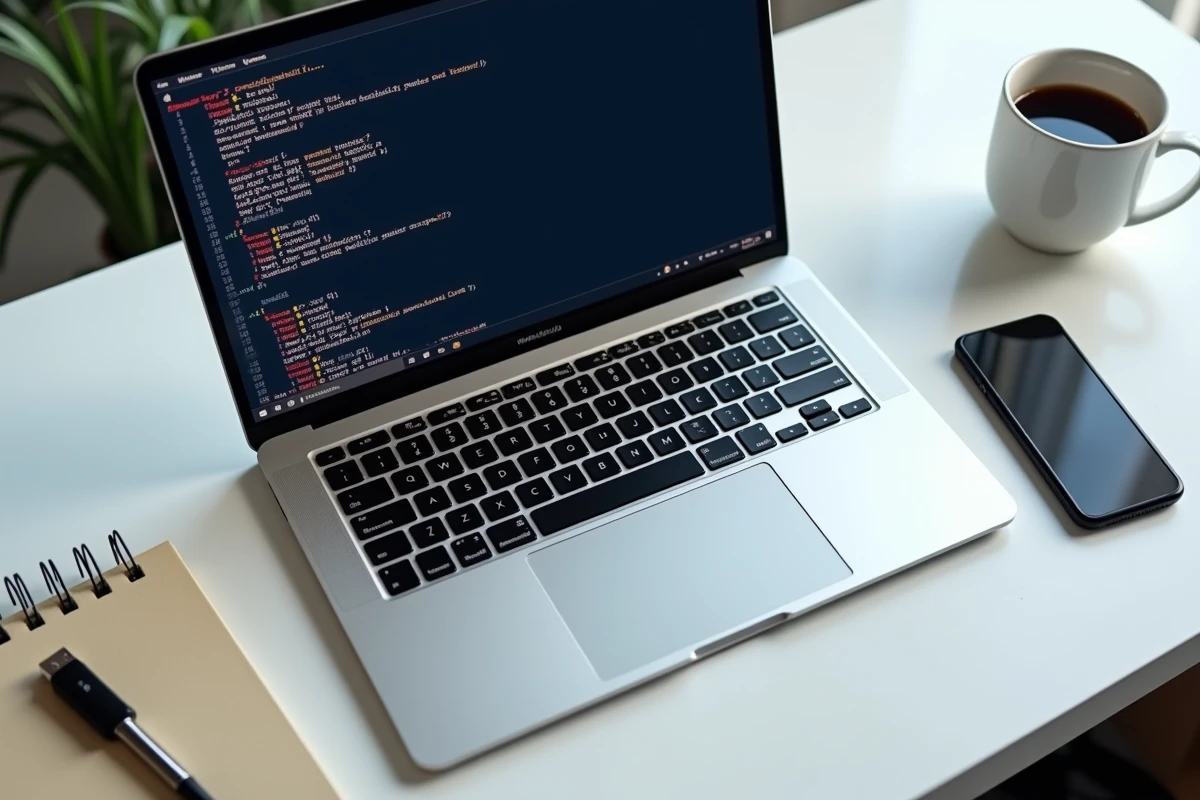 Vue rapprochée d'un ordinateur portable affichant une commande PowerShell pour désinstaller OneDrive sur Windows