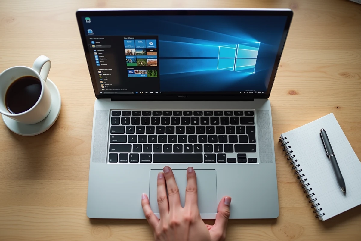 Vue rapprochée d'un écran d'ordinateur affichant les options de déplacement des dossiers OneDrive vers un stockage local